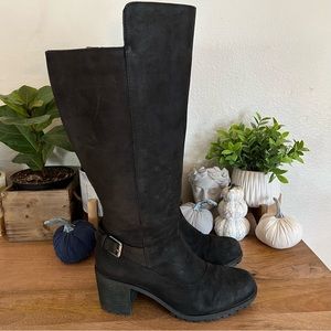 Lane Bryant Boots Black Suede Womens9 Wide